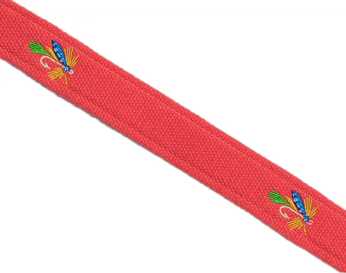 Pretty Fly: Embroidered Belt - Coral