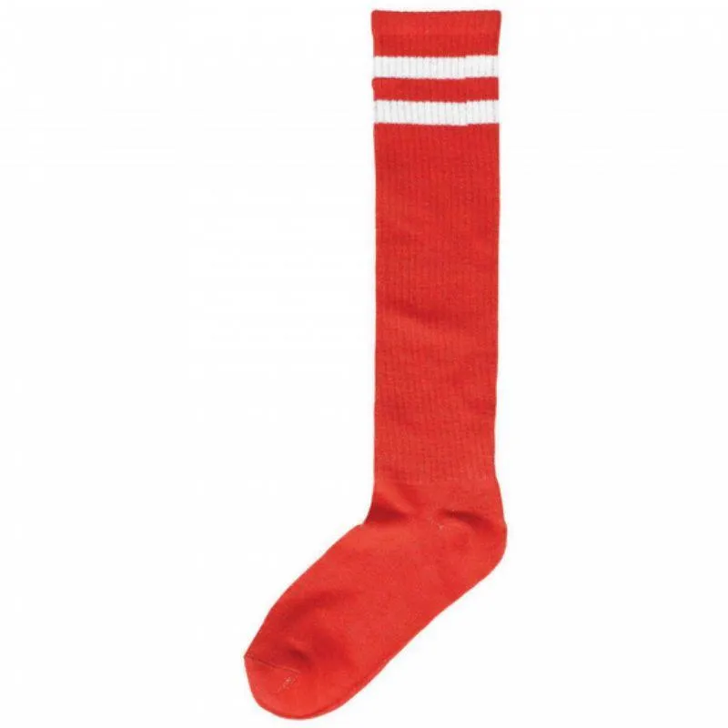 Red Striped Knee Socks