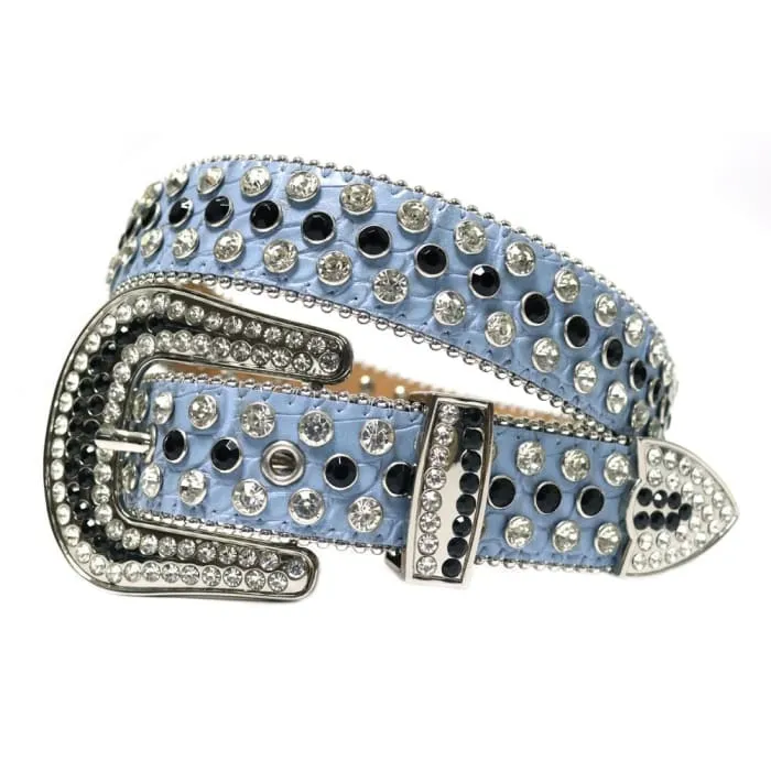 Rhinestone Diamond Waistband Unisex Belts