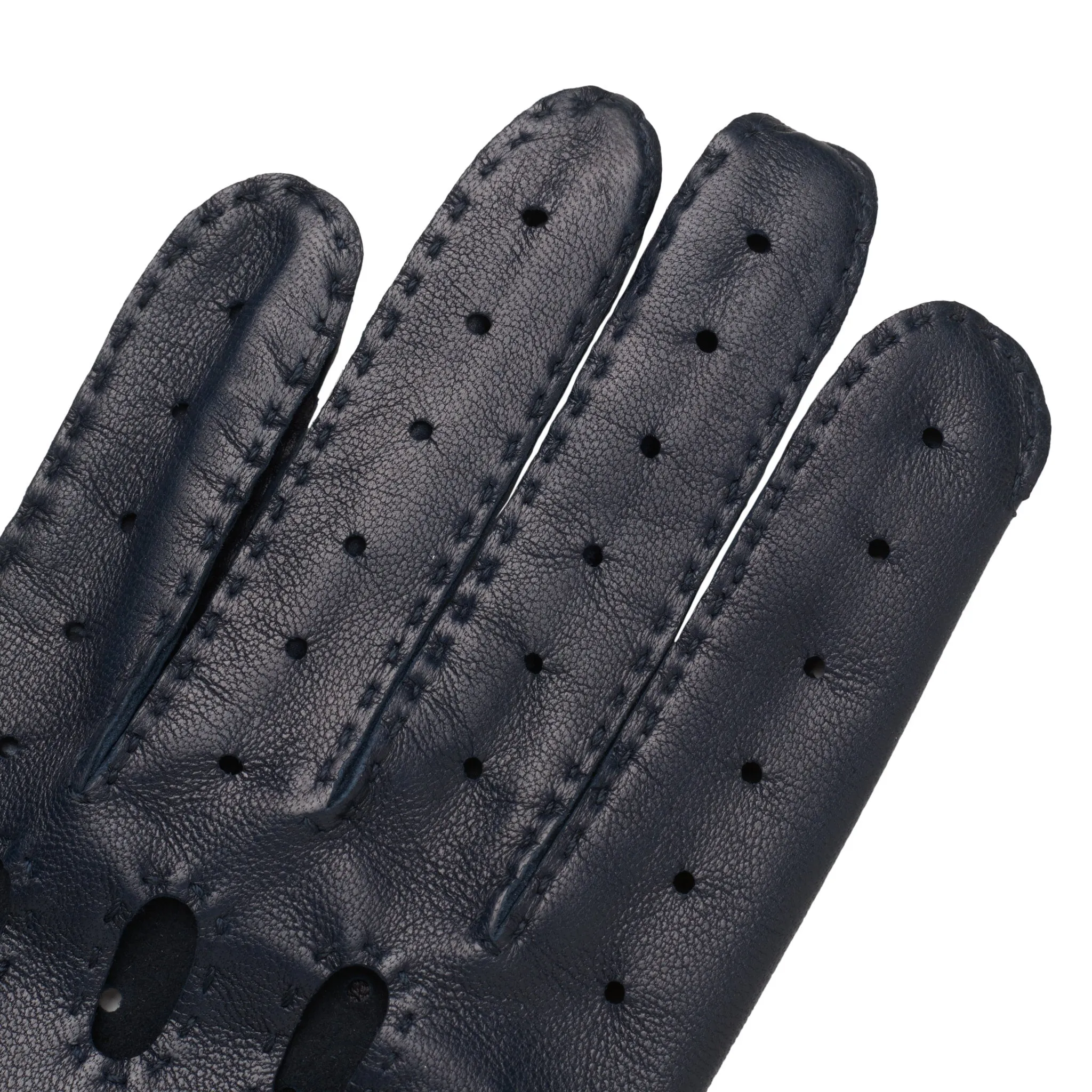 Rome Blue Navy Driving Gloves