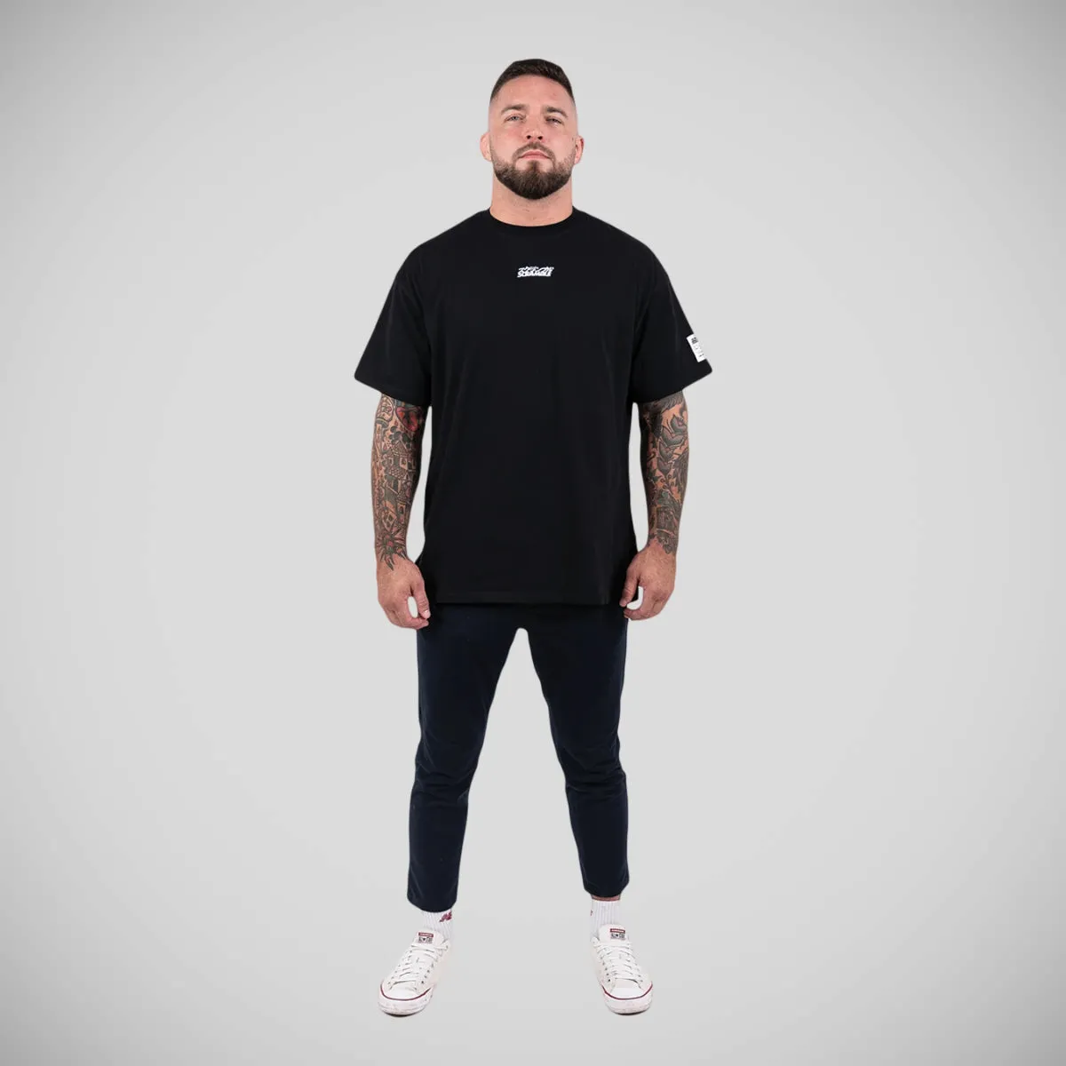 Scramble Logo Oversized Tee Black