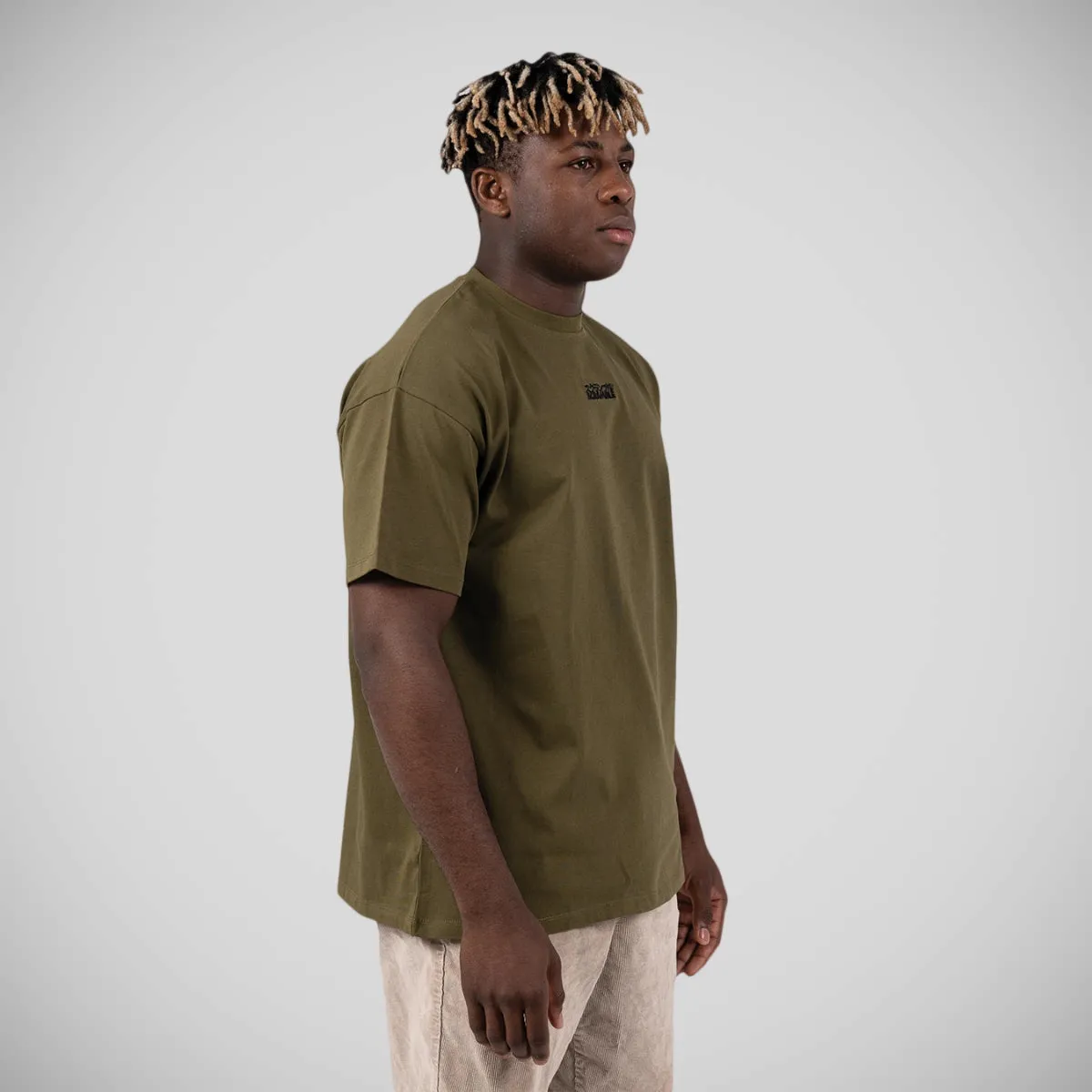 Scramble Logo Oversized Tee Olive