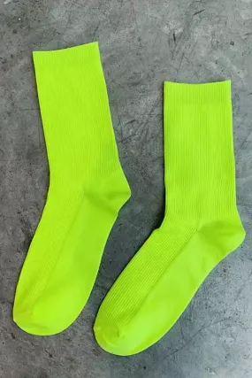 Solid Color Neon Socks