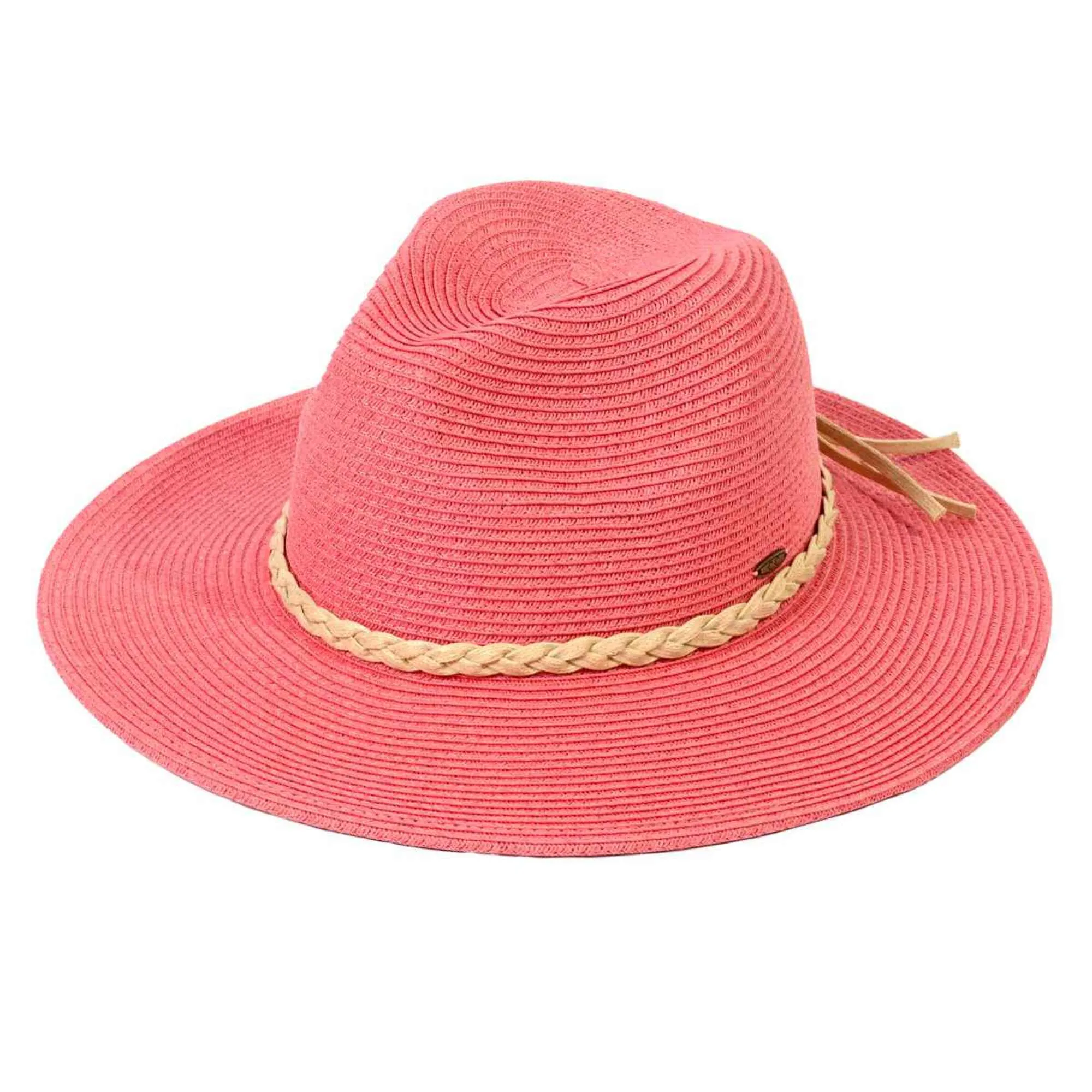 ST03 Brim Panama Hat With Braided Cord Detail