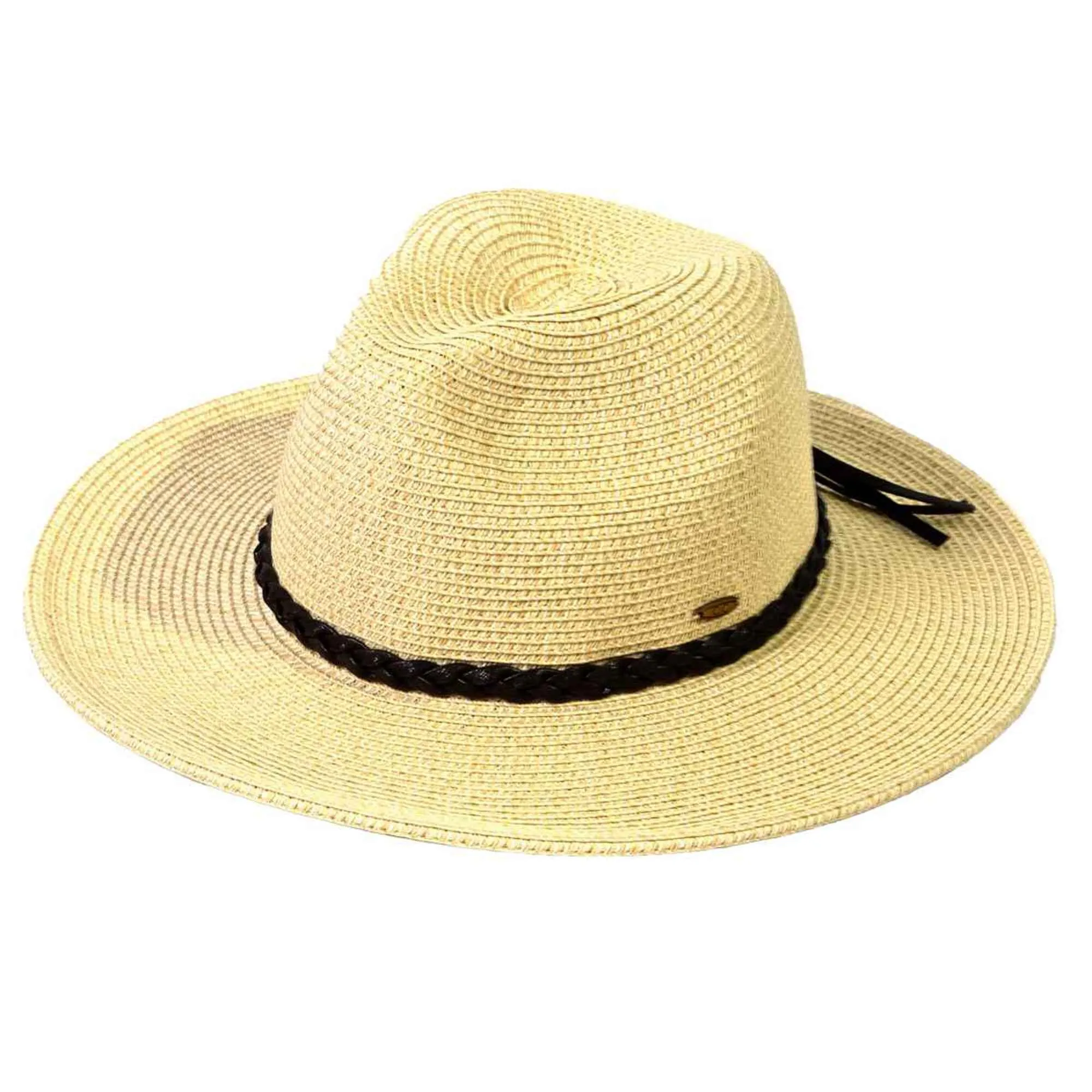 ST03 Brim Panama Hat With Braided Cord Detail