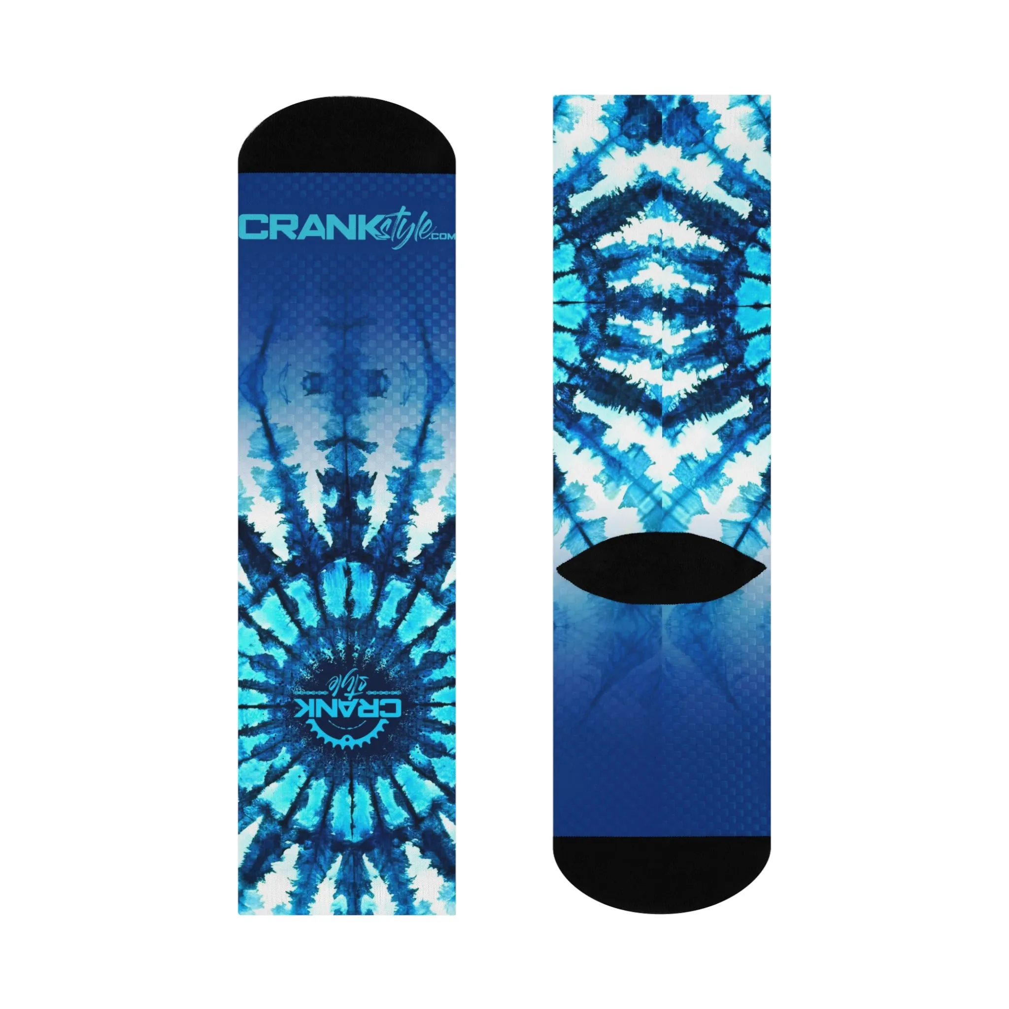 Unisex Tie Dye Shibori Tall MTB Crew Socks