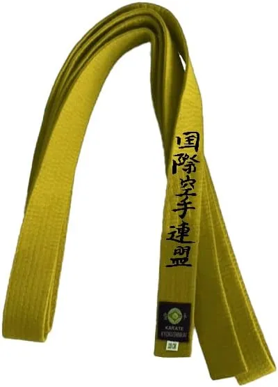 VICTORBUDO USA KYOKUSHIN EMBROIDERED KARATE BELT IN ALL COLORS