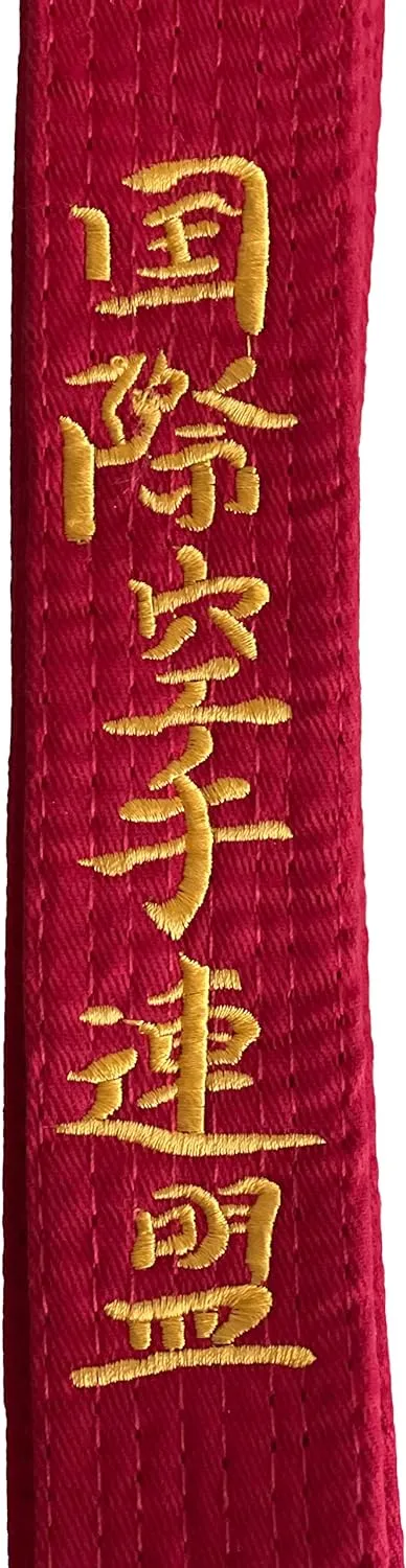 VICTORBUDO USA KYOKUSHIN EMBROIDERED KARATE BELT IN ALL COLORS