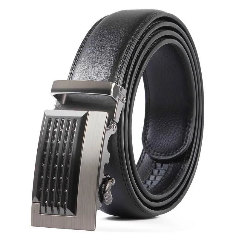 West Louis™ Leather Buckle Designer Belt