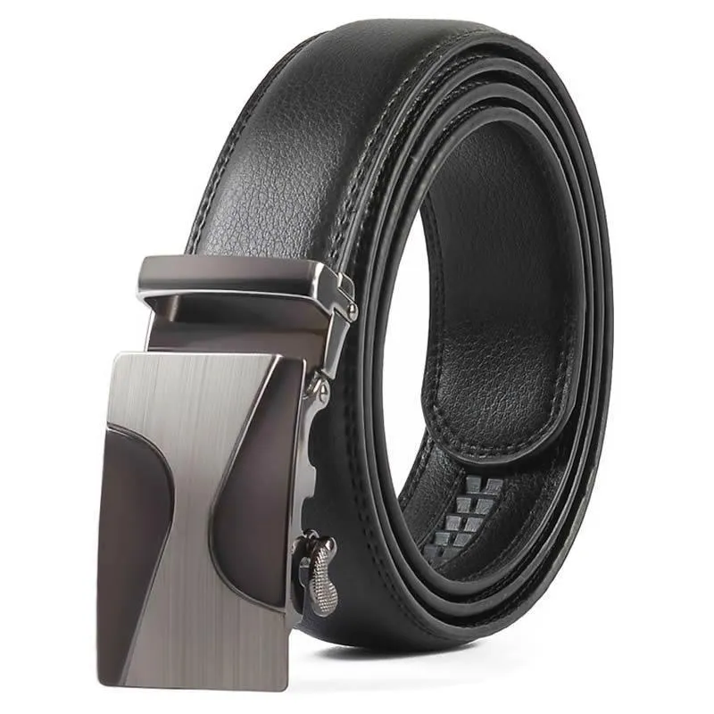 West Louis™ Leather Buckle Designer Belt