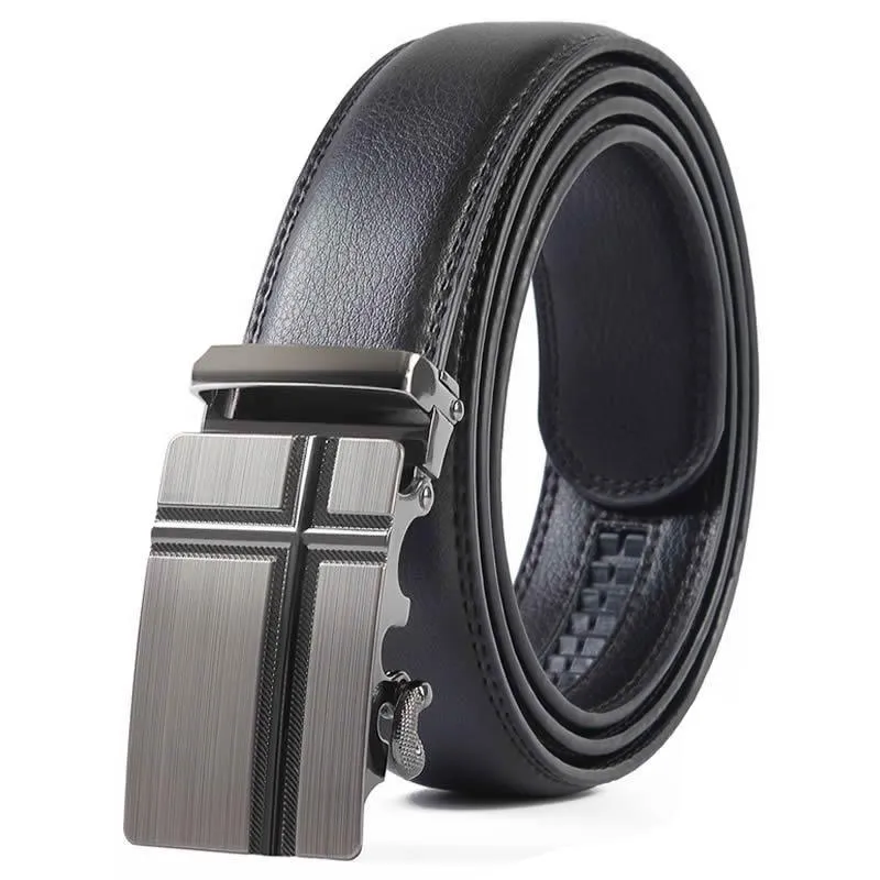 West Louis™ Leather Buckle Designer Belt