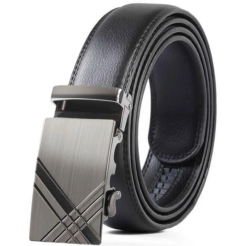 West Louis™ Leather Buckle Designer Belt