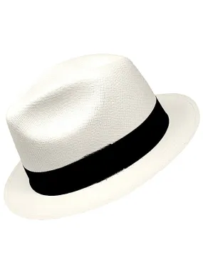 White Panama Hat for Women - Borsalino Hat