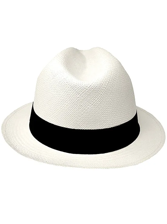 White Panama Hat for Women - Borsalino Hat